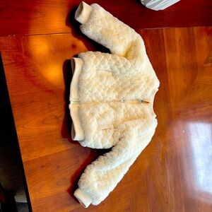 C&C white faux fur toddler jacket!
